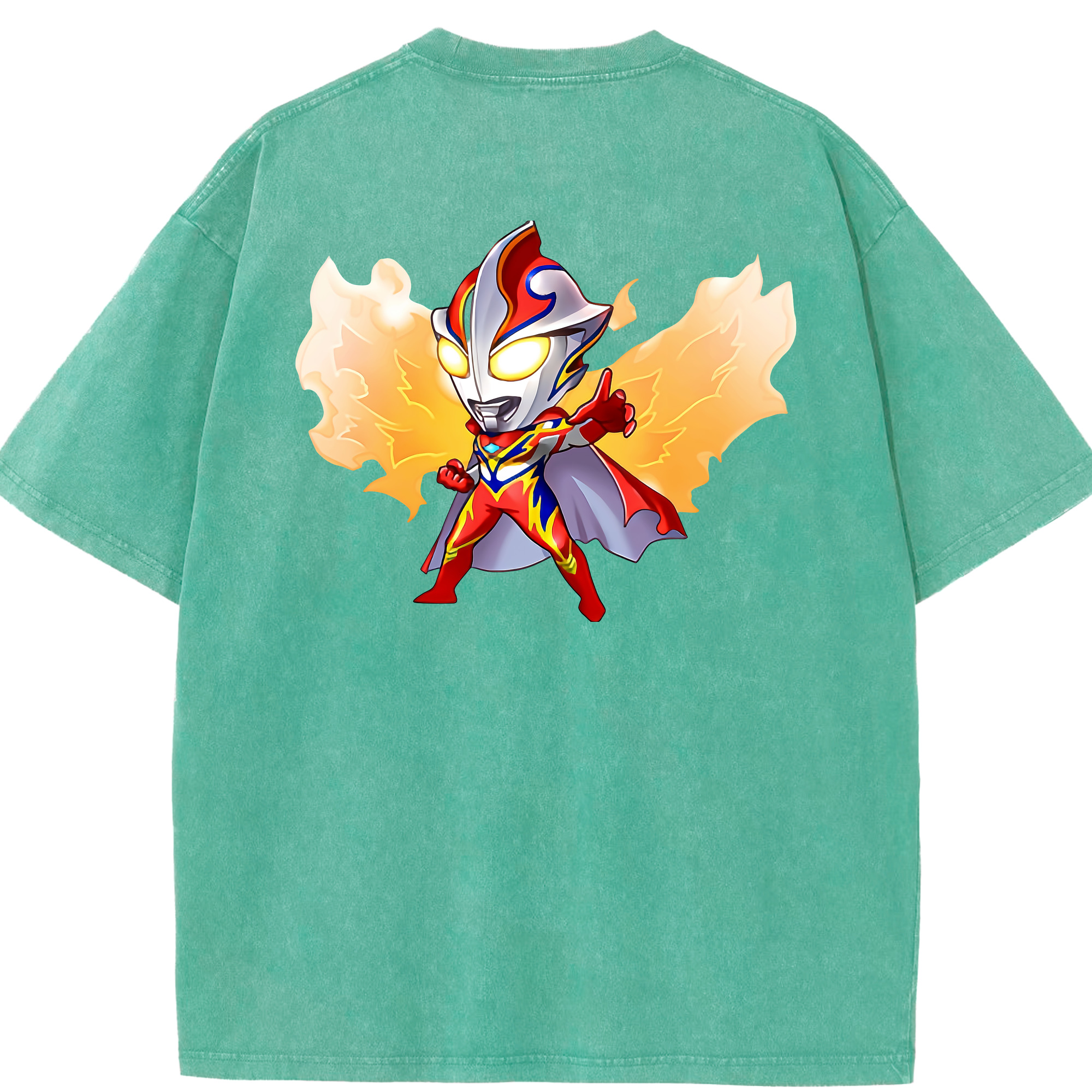 （画像用） ウルトラマン Ultraman 綿100% ヴィンテージ風 半袖Tシャツ（背面プリント）